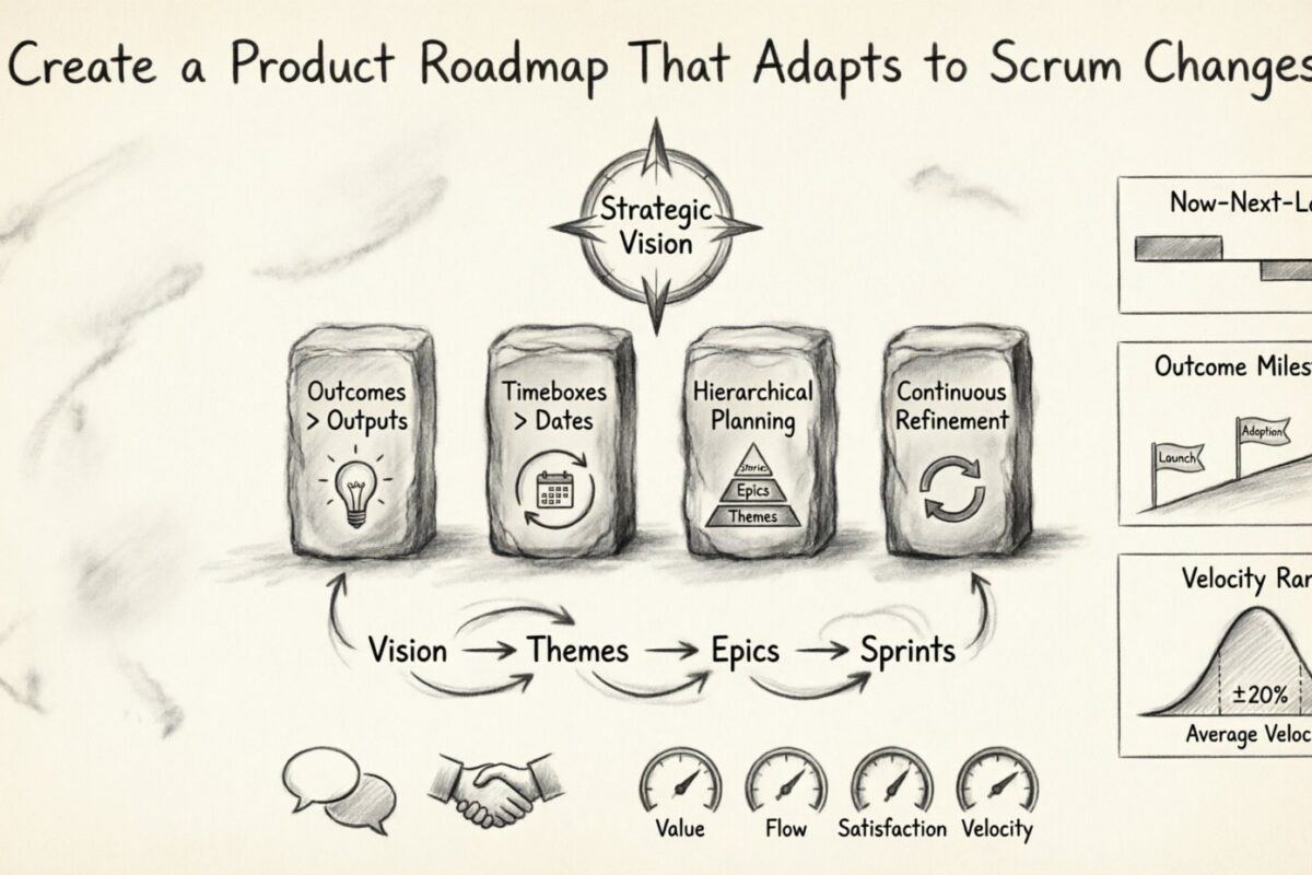 Scrum指南：创建一个能够适应Scrum变化的产品路线图