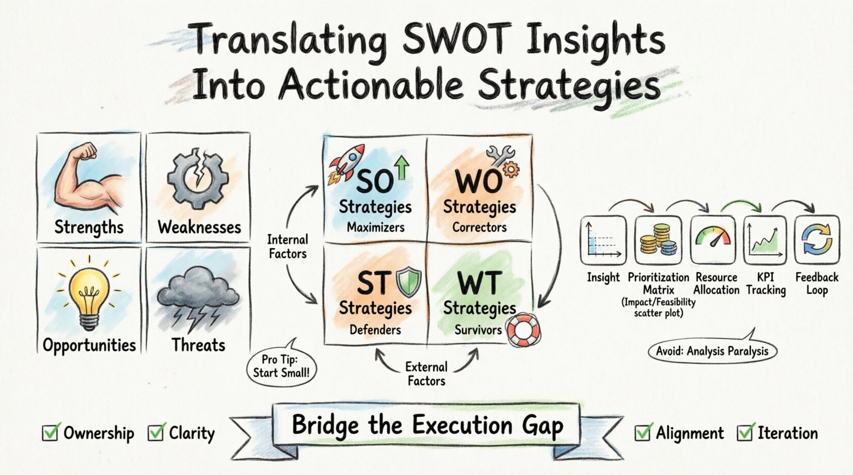 从分析到行动：转化SWOT洞察