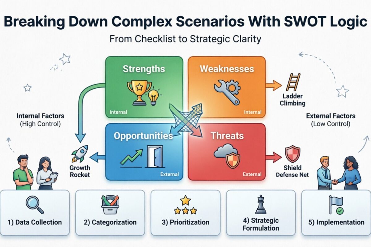 SWOT分析指南：运用SWOT逻辑拆解复杂情境