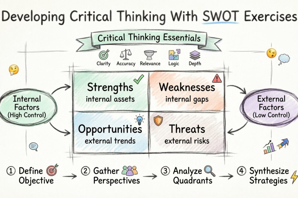 SWOT-Analyse-Leitfaden: Entwicklung kritisches Denken mit SWOT-Übungen SWOT-Analyse-Leitfaden: Entwicklung kritisches Denken mit SWOT-Übungen