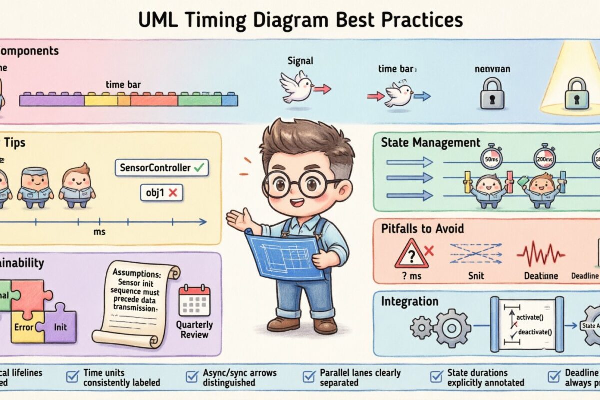 Best Practices für UML-Zeitdiagramme: So halten Sie Ihre Zeitangaben klar und wartbar