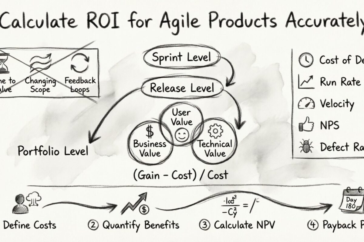 Guía Scrum: Calcule el ROI de productos Ágiles con precisión