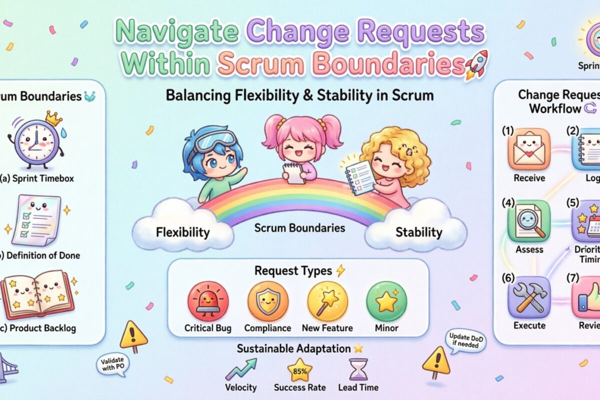 Guía Scrum: Navegar solicitudes de cambio dentro de los límites de Scrum