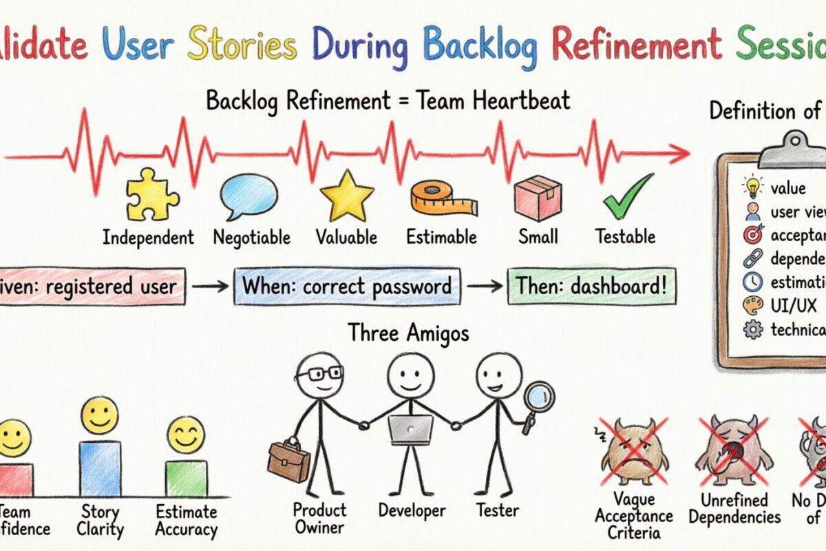 Guía Scrum: Validar historias de usuario durante las sesiones de refinamiento del backlog