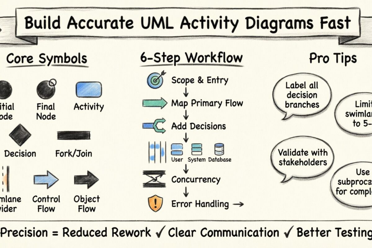 Deje de adivinar: cree diagramas de actividad UML precisos rápidamente