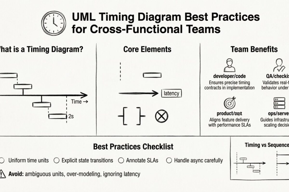 Mejores prácticas para documentar dependencias de tiempo en UML para equipos multifuncionales