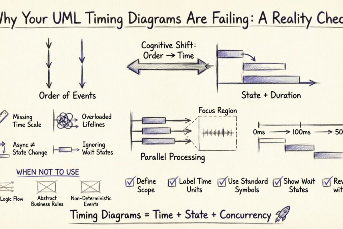 ¿Por qué tus diagramas de tiempo UML están fallando: una verificación de la realidad para ingenieros principiantes