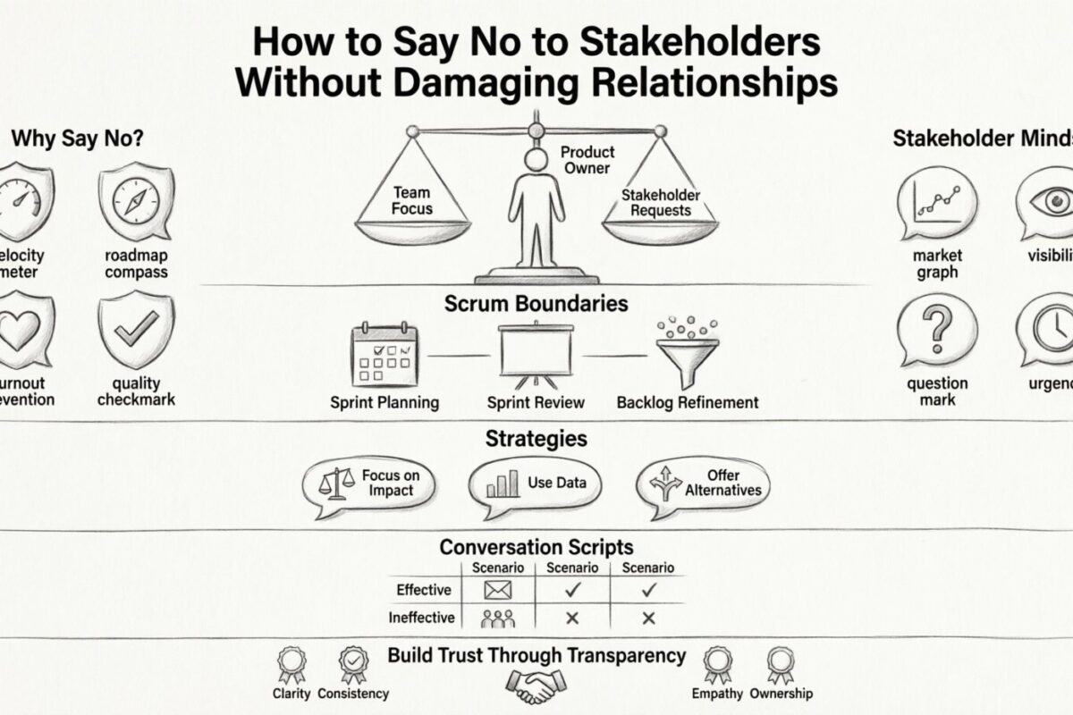 Guide Scrum : Comment dire non aux parties preneuses sans endommager les relations