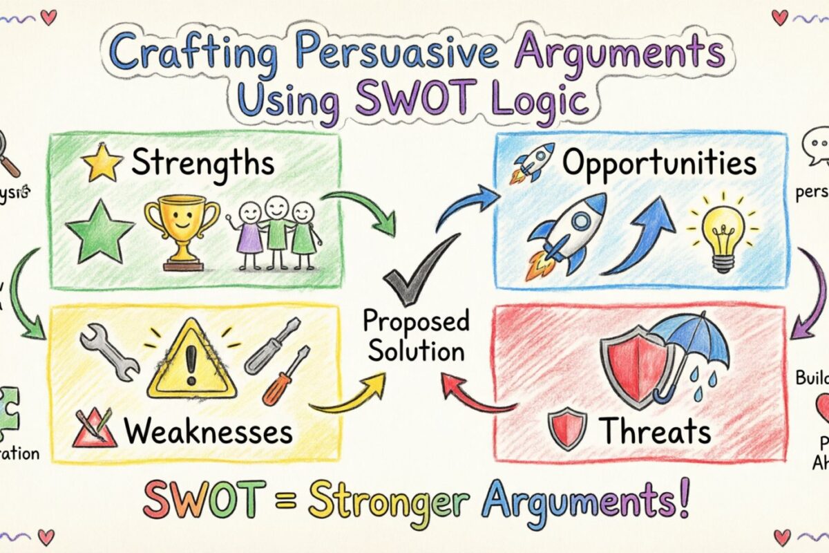Guide d’analyse SWOT : Rédiger des arguments convaincants en utilisant la logique SWOT