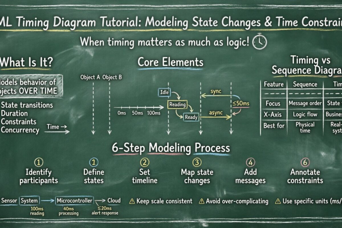 Tutoriel sur le diagramme de timing UML : modélisation des changements d’état et des contraintes de temps sans se perdre