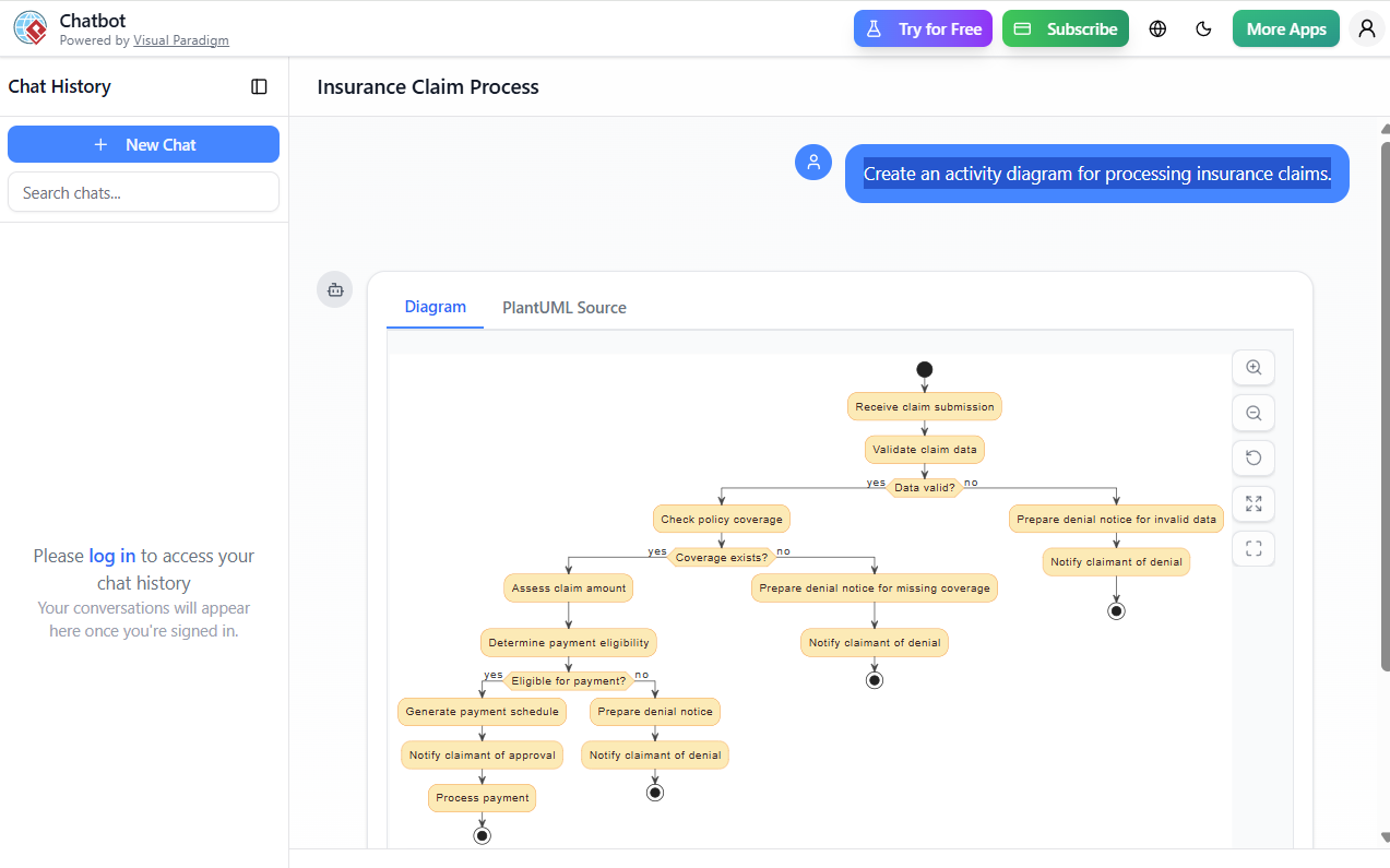 Studi Kasus: Otomatisasi Pemrosesan Klaim Asuransi Menggunakan Diagram Aktivitas UML dan Dukungan AI Visual Paradigm Studi Kasus: Otomatisasi Pemrosesan Klaim Asuransi Menggunakan Diagram Aktivitas UML dan Dukungan AI Visual Paradigm