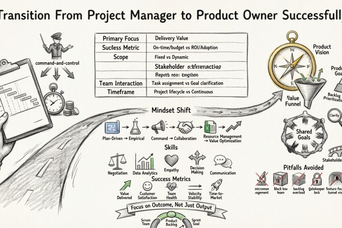 Panduan Scrum: Bertransisi dari Manajer Proyek ke Pemilik Produk dengan Sukses Panduan Scrum: Bertransisi dari Manajer Proyek ke Pemilik Produk dengan Sukses
