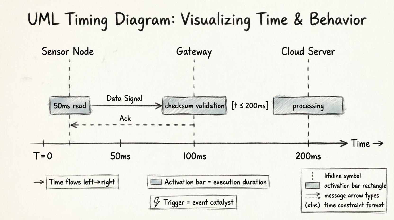 Mendalami Diagram Waktu UML: Memahami Batang Aktivasi, Jalur Kehidupan, dan Pemicu Waktu