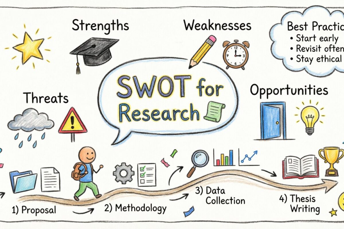 Przewodnik po analizie SWOT: Kiedy stosować analizę SWOT w badaniach akademickich