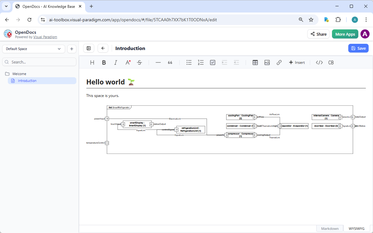 Guia Completo: Dominando a Geração de Diagramas Internos de Blocos SysML com Inteligência Artificial com o Visual Paradigm