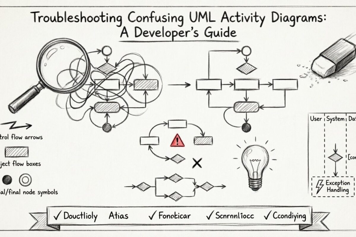 Solucionando Diagramas de Atividade UML Confusos: Um Guia para Desenvolvedores