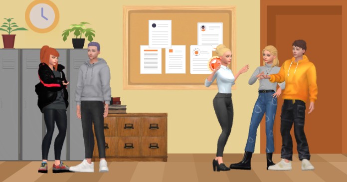 Hoạt hình một cảnh hành lang trường học: Cách AniFuzion đưa các nhân vật vào đời sống