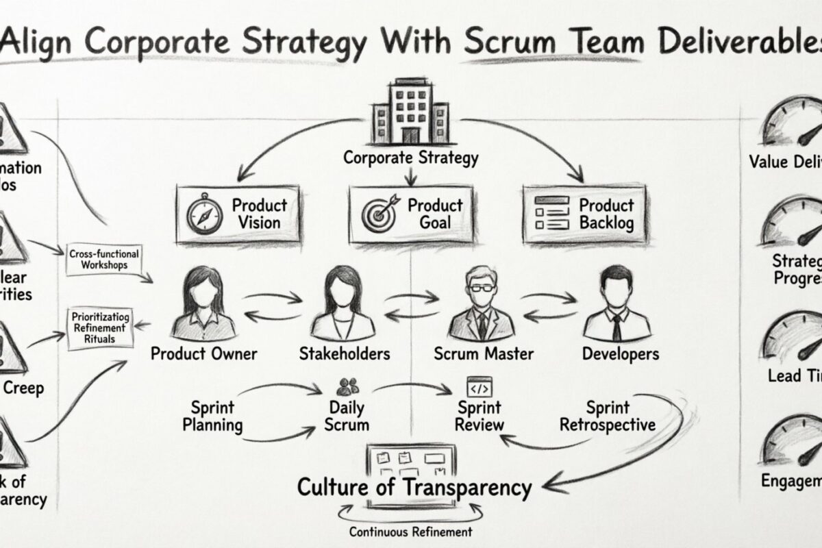 Hướng dẫn Scrum: Đồng bộ Chiến lược Doanh nghiệp với Kết quả Giao hàng của Đội Scrum