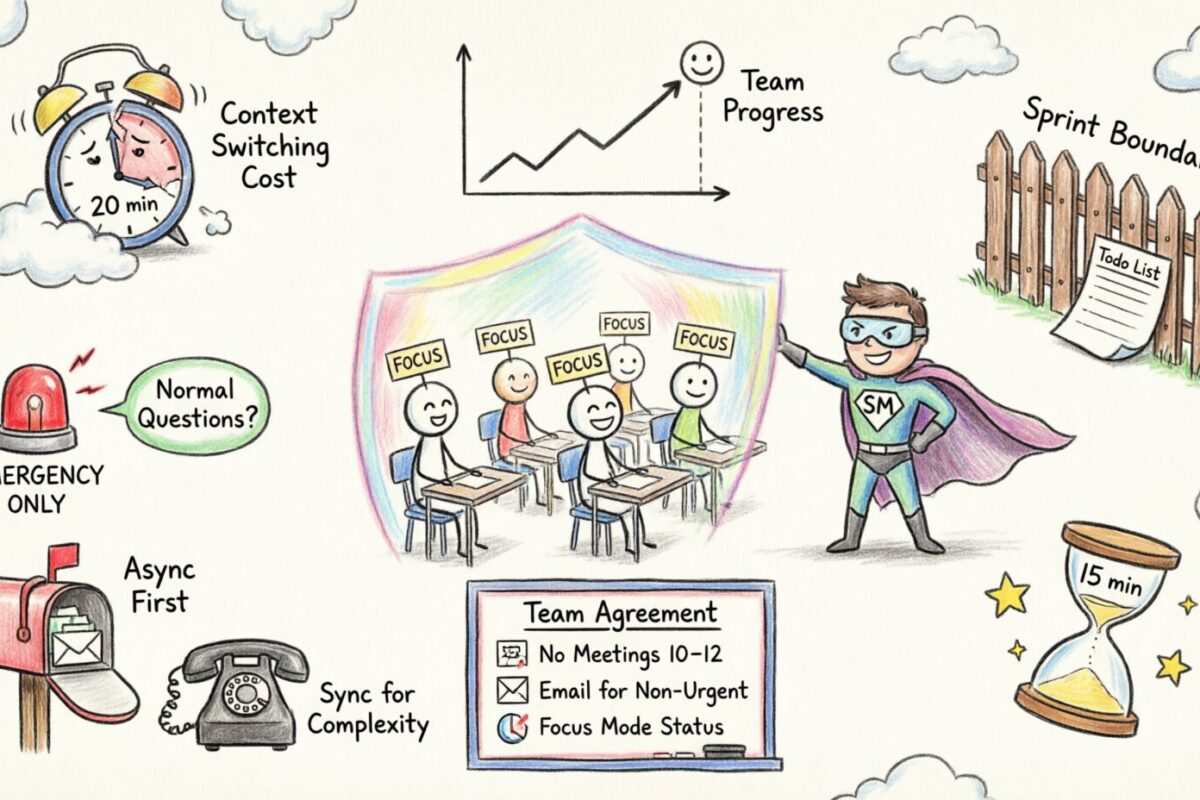 Hướng dẫn Scrum: Giảm thiểu các cuộc gián đoạn nhóm trong khi vẫn giữ được thông tin cập nhật