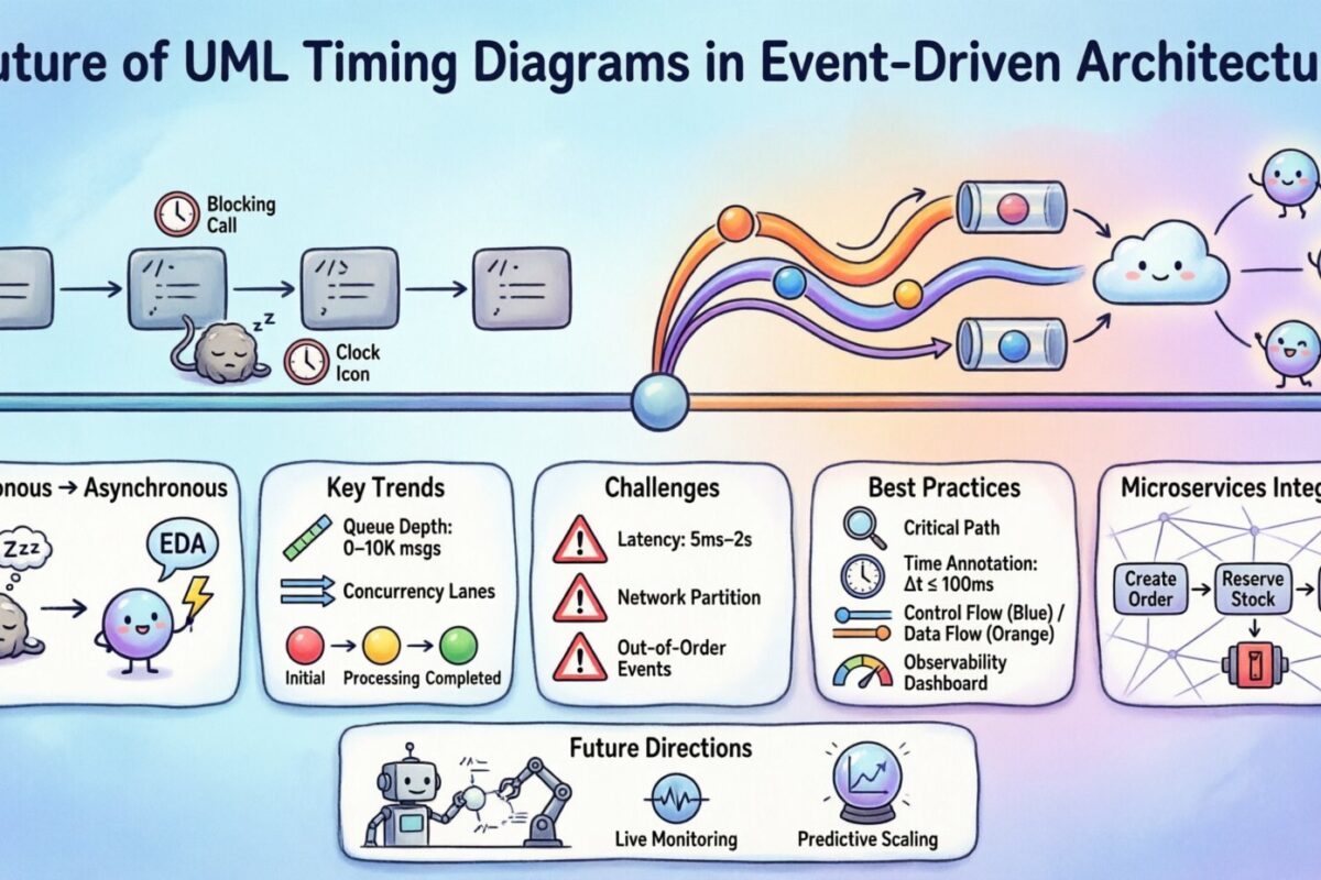 Tương lai nhìn nhận: UML Timing Diagram đang tiến hóa như thế nào theo xu hướng kiến trúc hướng sự kiện