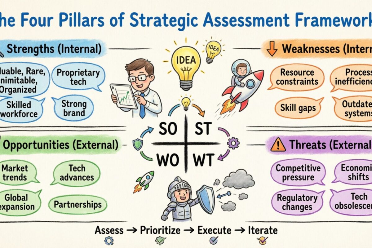 Hướng dẫn Phân tích SWOT: Bốn trụ cột của Khung Đánh giá Chiến lược Hướng dẫn Phân tích SWOT: Bốn trụ cột của Khung Đánh giá Chiến lược