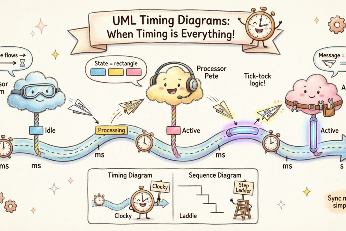 Sơ đồ Thời gian UML cho người mới bắt đầu: Chuyển đổi logic thời gian phức tạp thành hình ảnh đơn giản Sơ đồ Thời gian UML cho người mới bắt đầu: Chuyển đổi logic thời gian phức tạp thành hình ảnh đơn giản