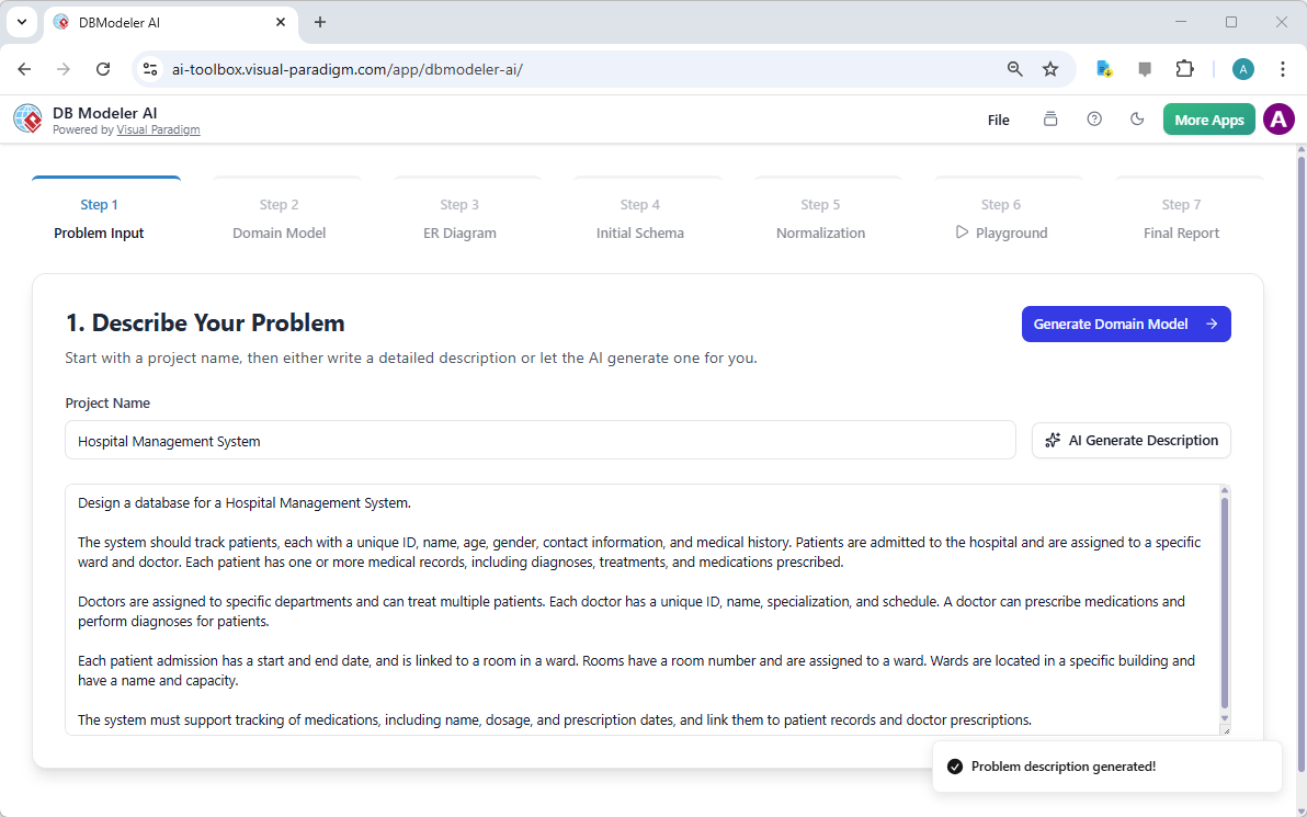 Designing a Complex Hospital System: Why This AI-Powered Database Modeling Tool is the Best