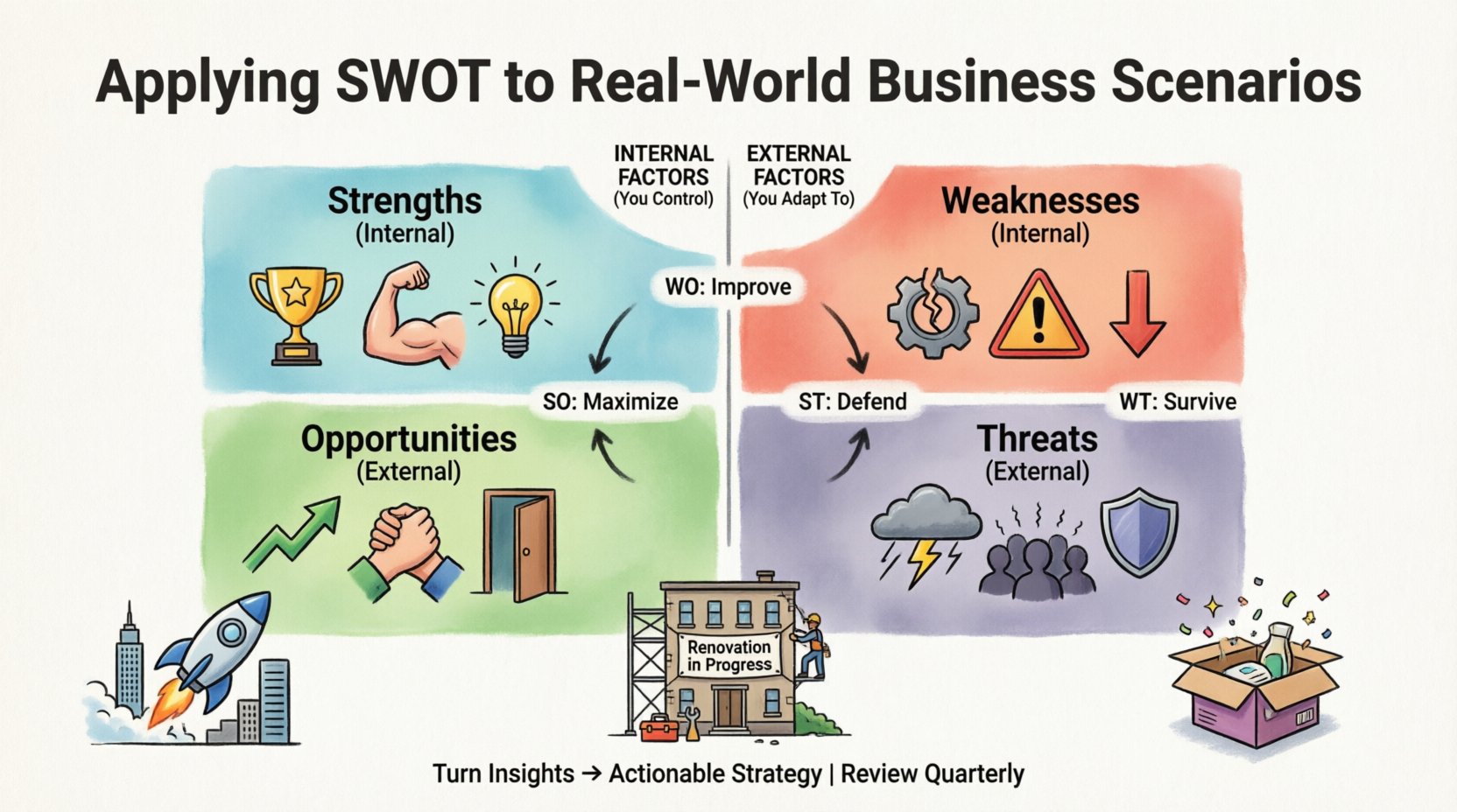 Understanding SWOT: Applying SWOT to Real-World Business Scenarios