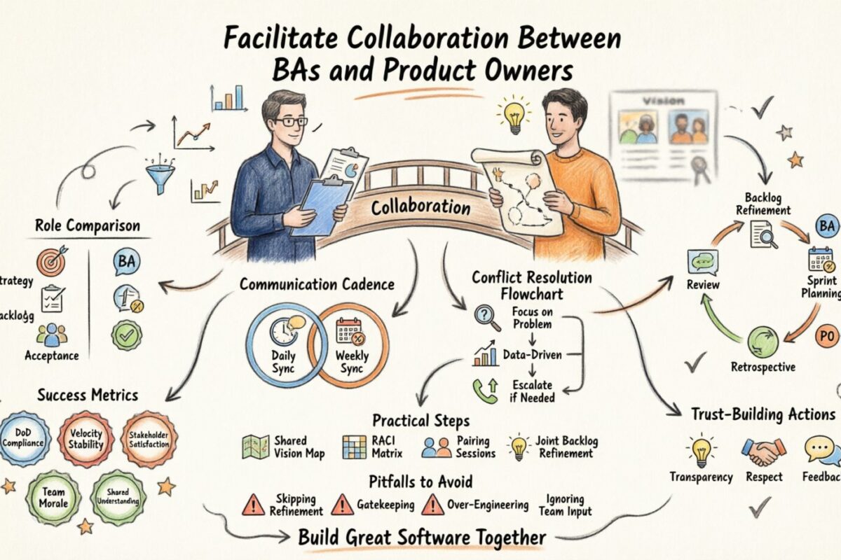 Scrum Guide: Facilitate Collaboration Between BAs and Product Owners Scrum Guide: Facilitate Collaboration Between BAs and Product Owners