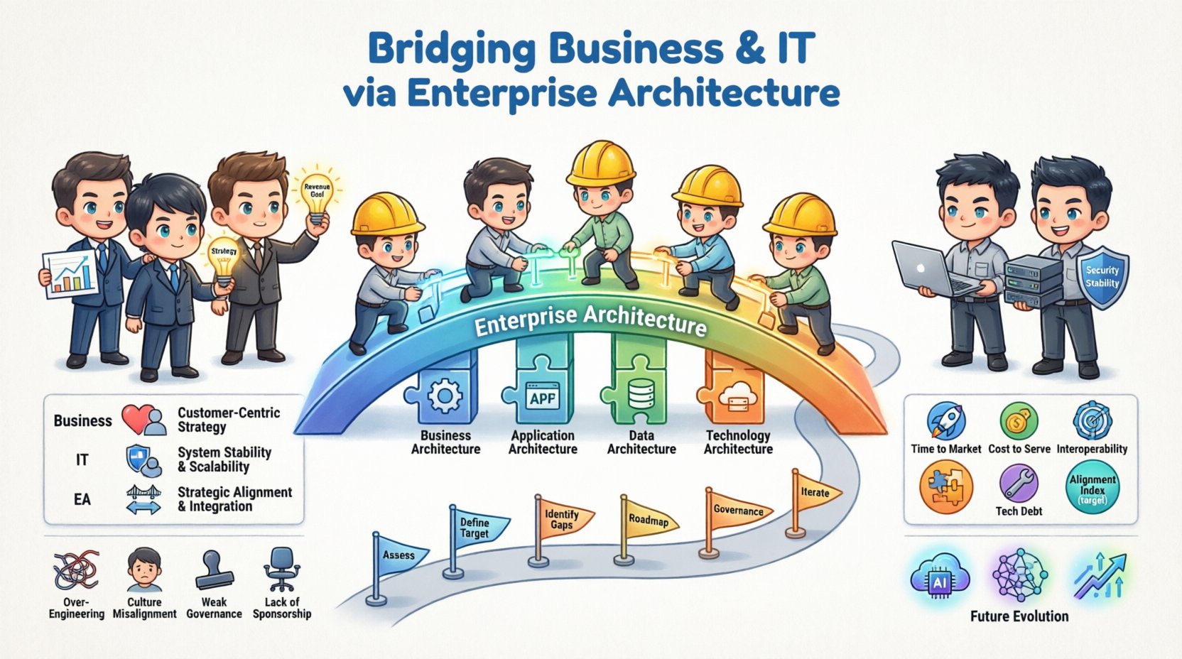 Bridging the Gap Between Business and IT via Enterprise Architecture