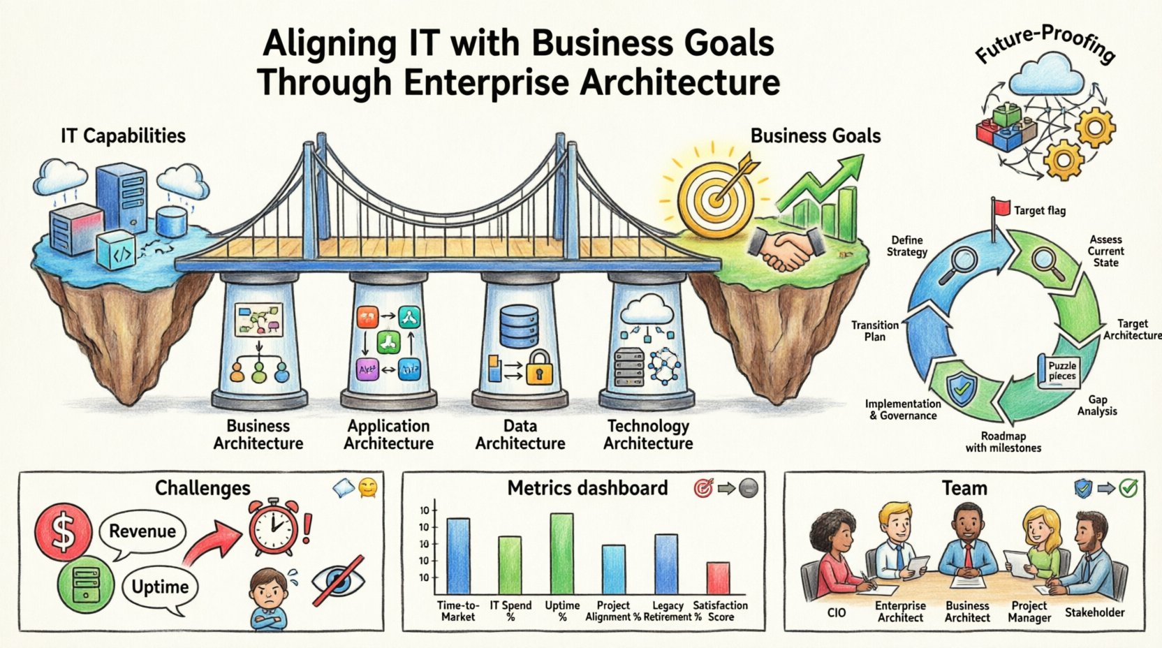 Aligning IT with Business Goals Through Enterprise Architecture