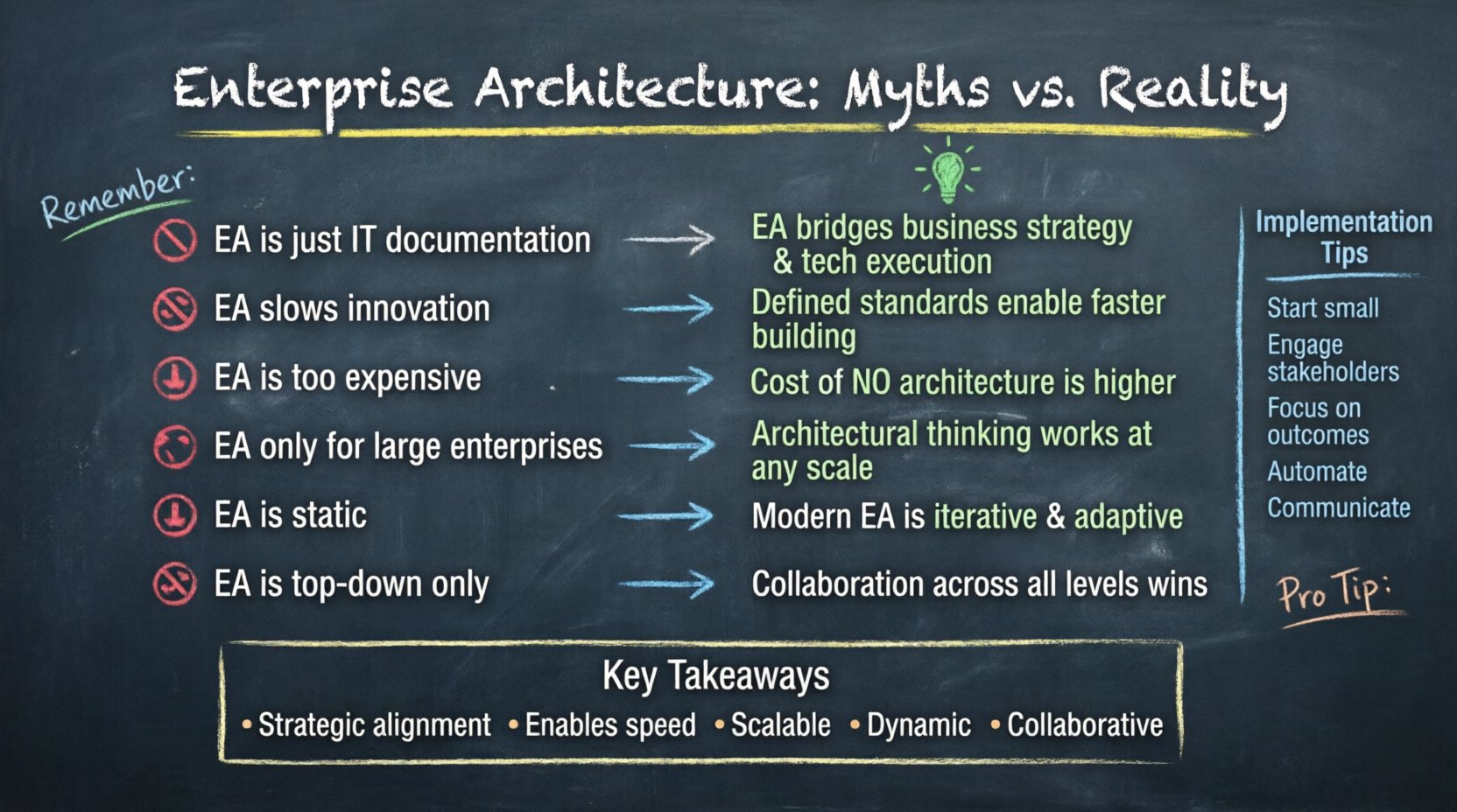 Enterprise Architecture: Myths and Misconceptions Debunked Enterprise Architecture: Myths and Misconceptions Debunked