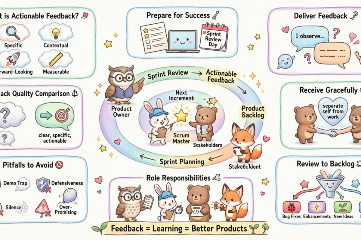 Scrum Guide: Give Actionable Feedback During Sprint Reviews