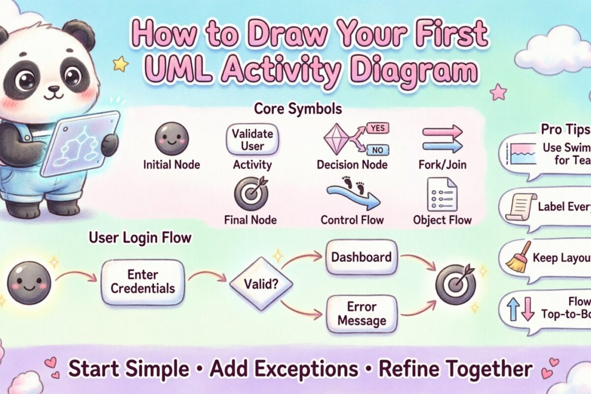 Interactive Learning: How to Draw Your First UML Activity Diagram in Minutes