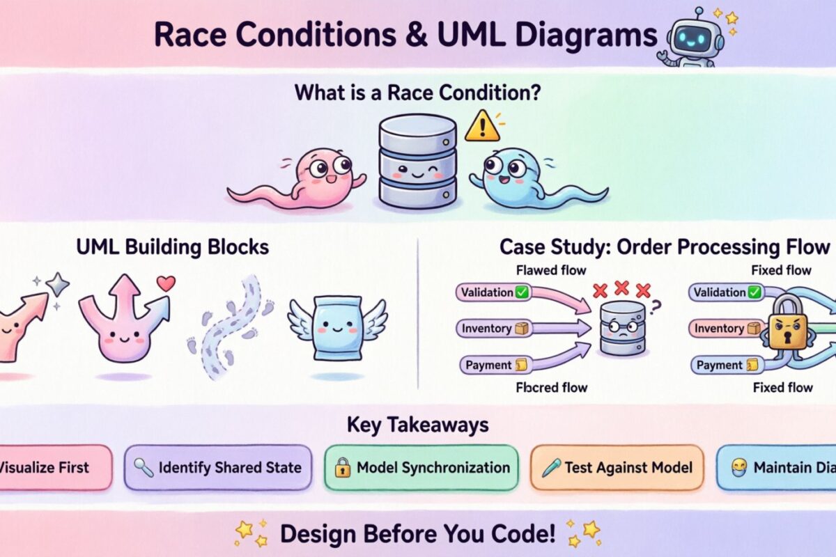 Case Study: Resolving Race Conditions Using UML Activity Diagram Logic