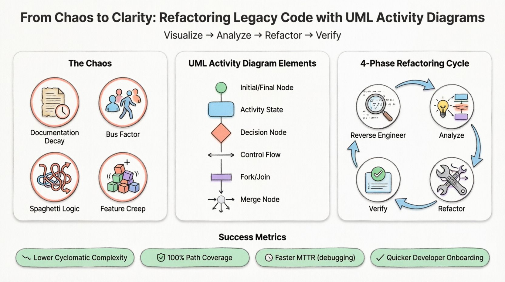 From Chaos to Clarity: Refactoring Legacy Code with UML Activity Diagrams
