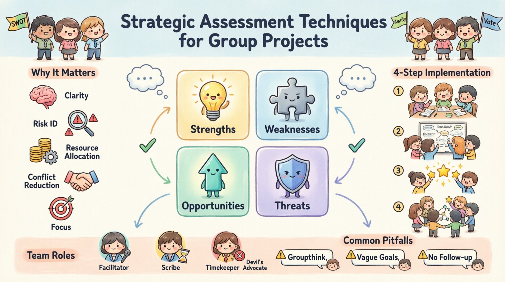 Understanding SWOT: Strategic Assessment Techniques for Group Projects Understanding SWOT: Strategic Assessment Techniques for Group Projects
