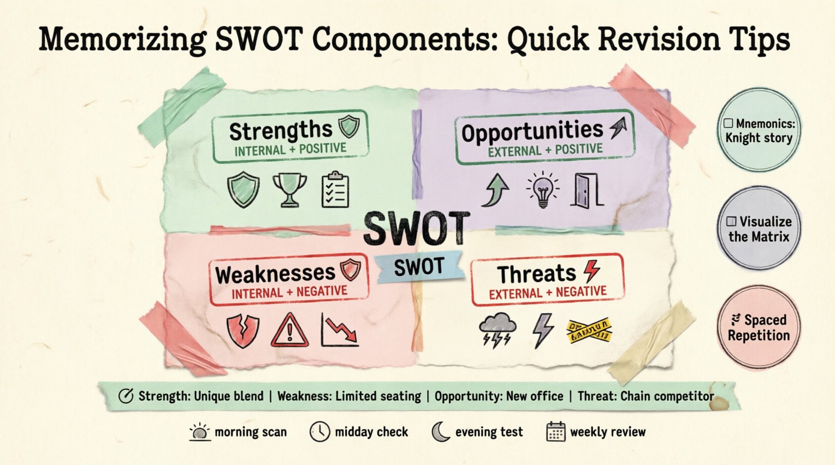 Memorizing SWOT Components: Quick Revision Tips Memorizing SWOT Components: Quick Revision Tips