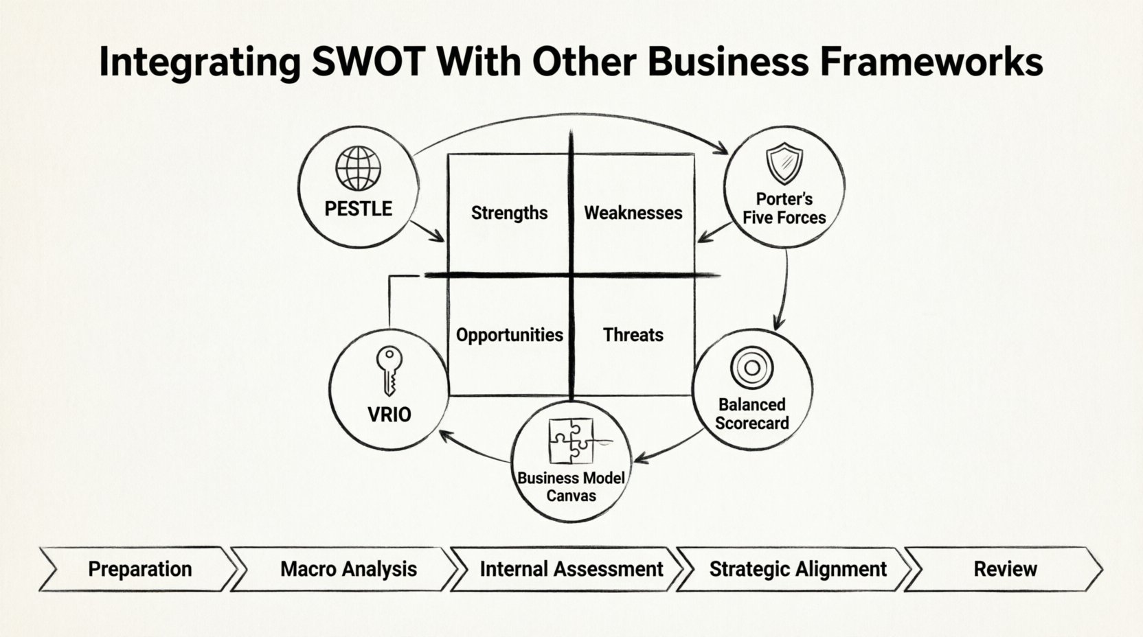SWOT Analysis Guide: Integrating SWOT With Other Business Frameworks