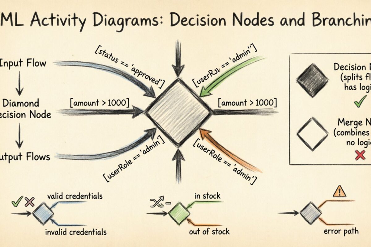 Deep Dive into UML Activity Diagrams: Mastering Decision Nodes and Branching