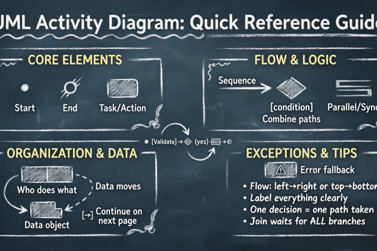 Quick Reference Guide: Symbols and Notations Every UML Activity Diagram Needs