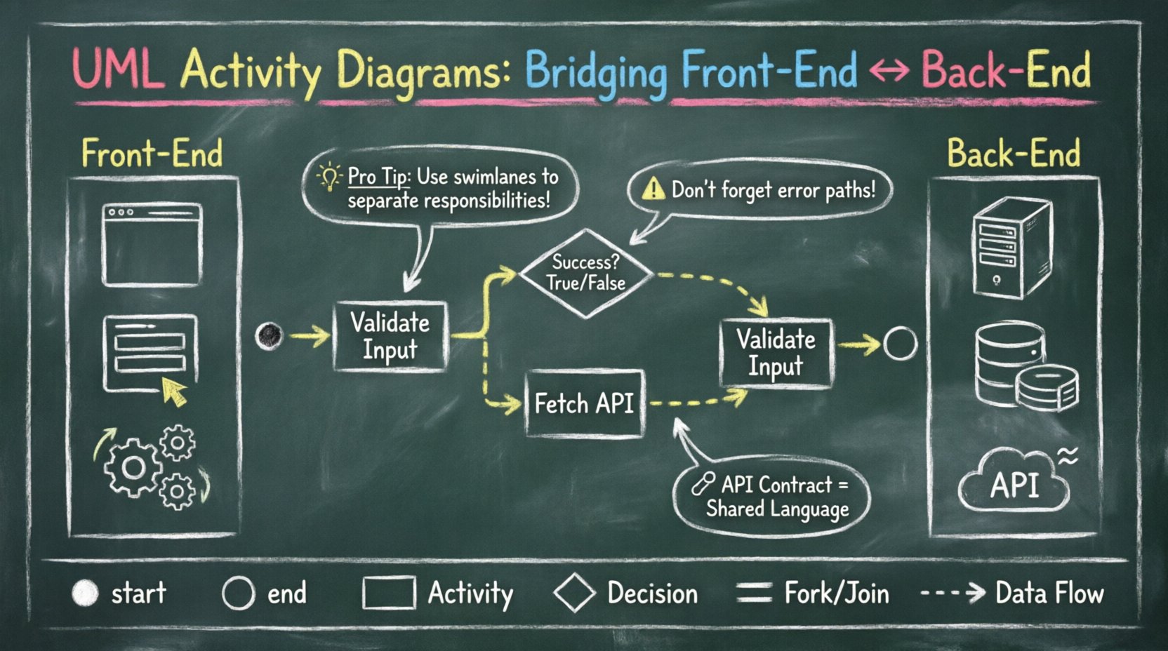 UML Activity Diagrams for Full-Stack Devs: Bridging Front-End and Back-End Logic