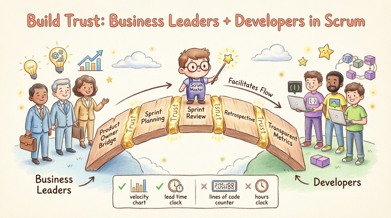 Scrum Guide: Build Trust Between Business Leaders and Developers