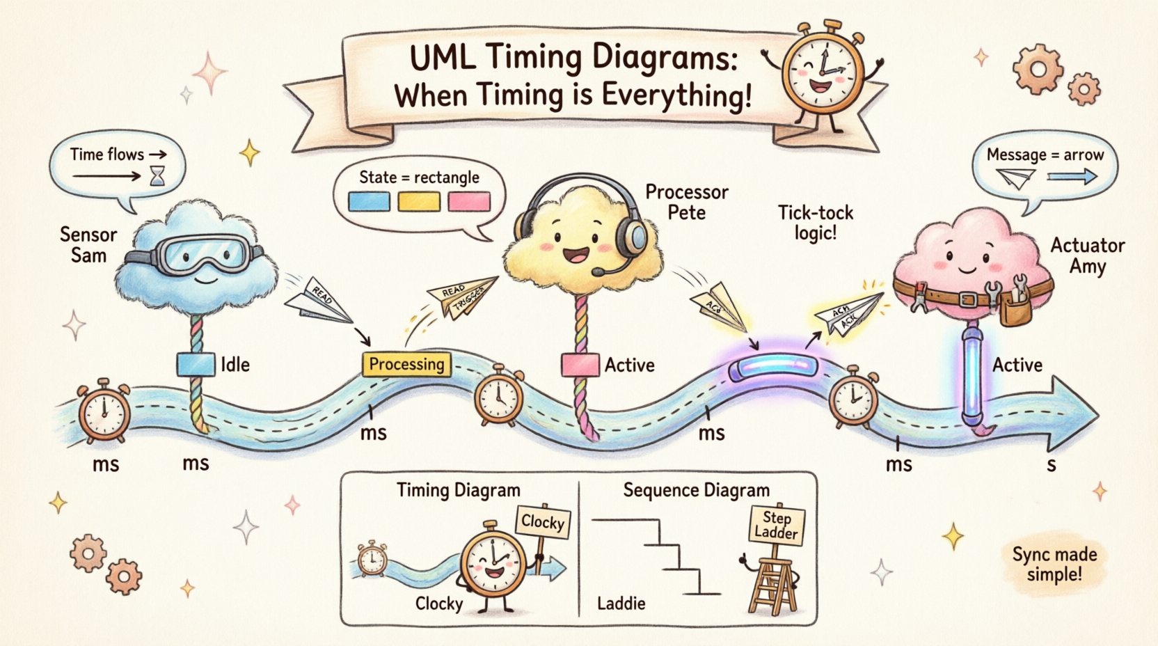 UML Timing Diagrams for Beginners: Translating Complex Time-Based Logic Into Simple Visuals