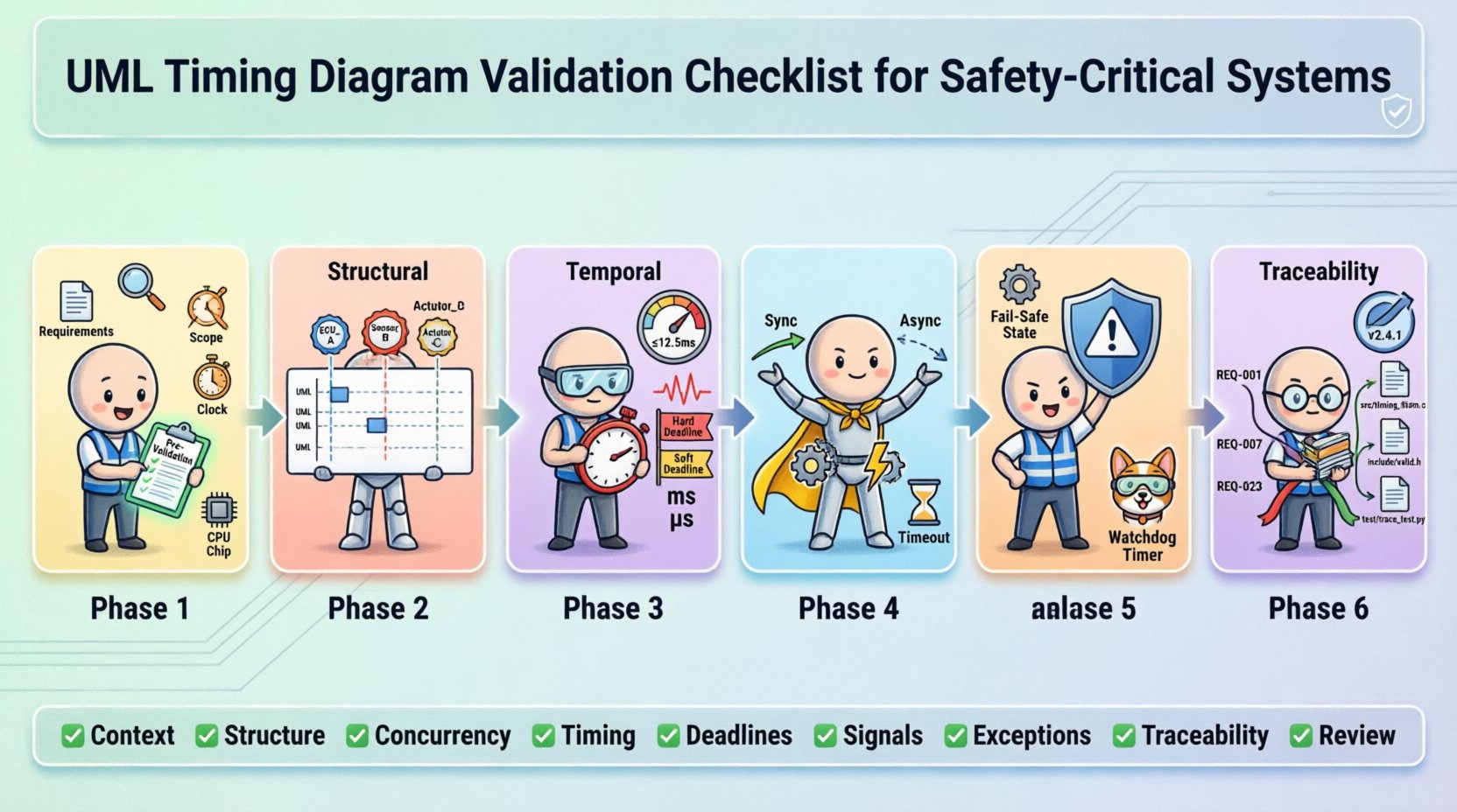 Checklist for Validating UML Timing Diagrams in Safety-Critical Real-Time Projects