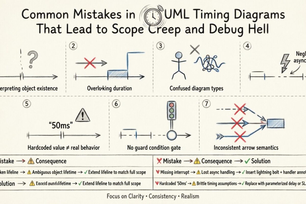 Common Mistakes in UML Timing Diagrams That Lead to Scope Creep and Debug Hell Common Mistakes in UML Timing Diagrams That Lead to Scope Creep and Debug Hell